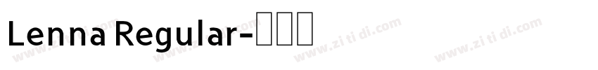 Lenna Regular字体转换